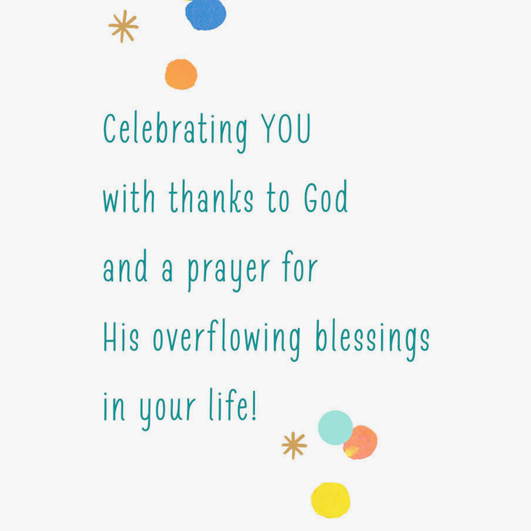 Hallmark Celebrating You With Thanks To God Religious Birthday Card