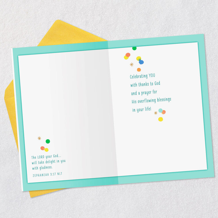Hallmark Celebrating You With Thanks To God Religious Birthday Card