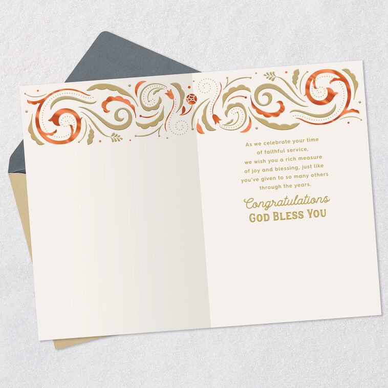 Hallmark Celebrating Your Faithful Service Religious Golden Jubilee Card