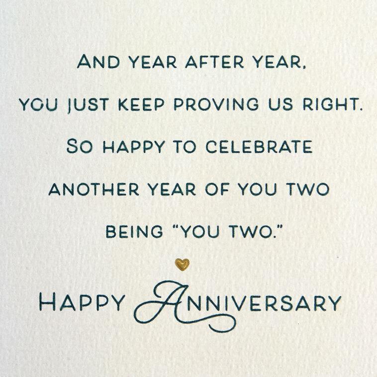 Hallmark Celebrating Your Love Story Anniversary Card For Granddaughter And Spouse