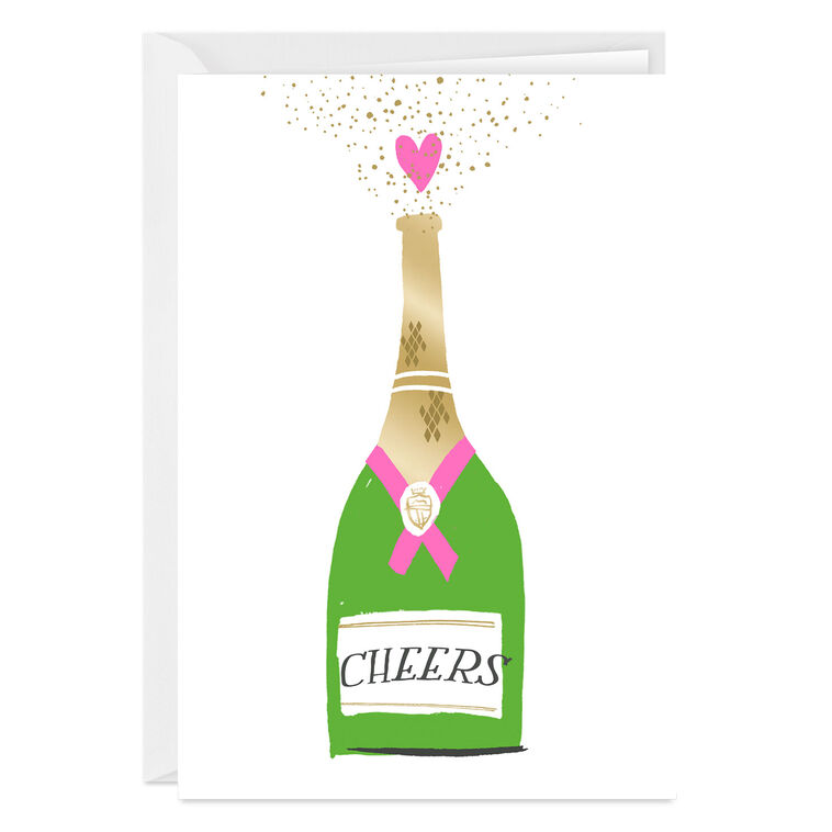 hallmark Champagne Cheers Custom Congratulations Card