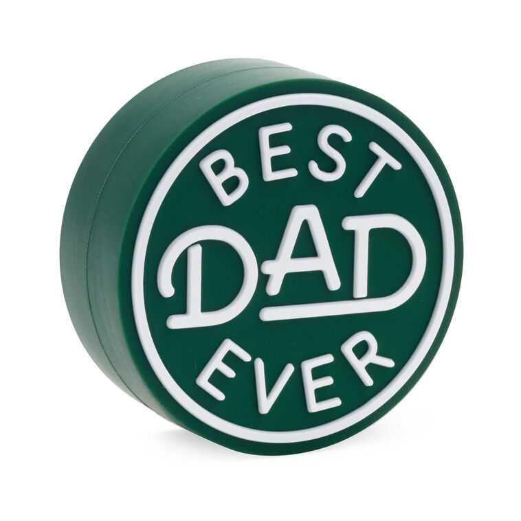 hallmark Charmers Best Dad Ever Green Silicone Charm