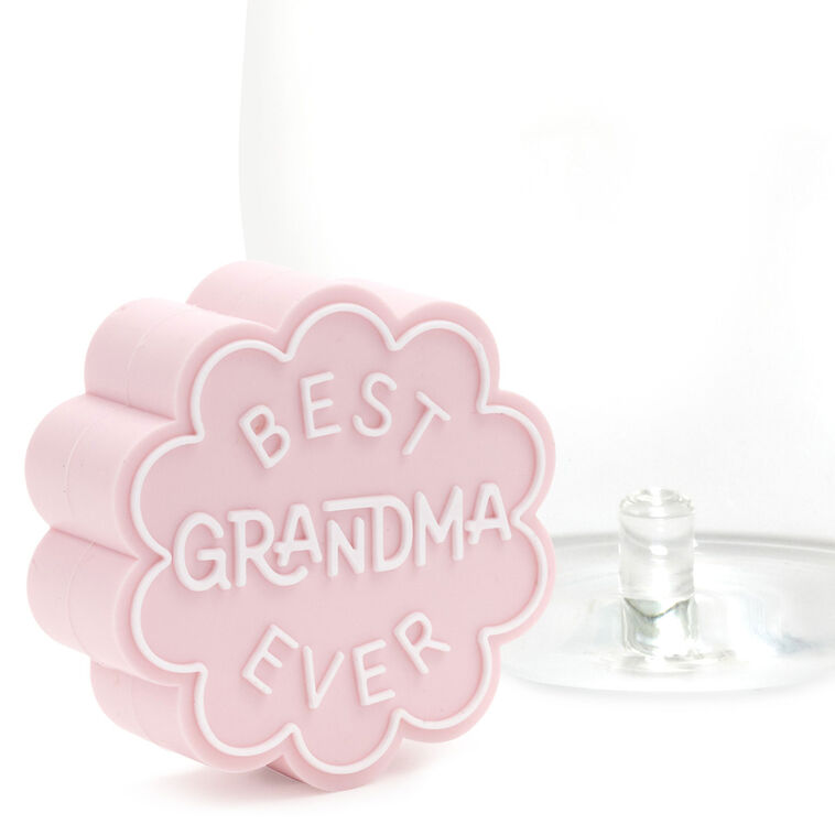 Hallmark Charmers Best Grandma Ever Pink Silicone Charm