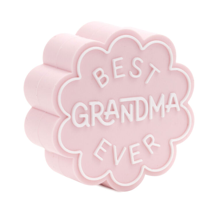 hallmark Charmers Best Grandma Ever Pink Silicone Charm