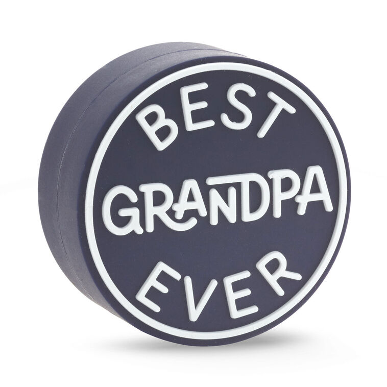 hallmark Charmers Best Grandpa Ever Silicone Charm 1.7" H