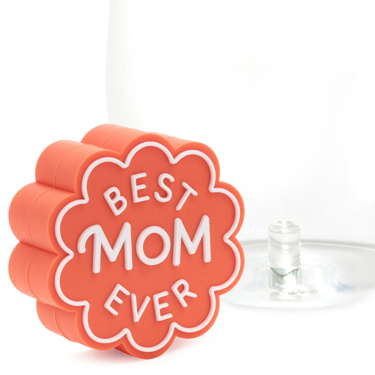 Hallmark Charmers Best Mom Ever Coral Silicone Charm