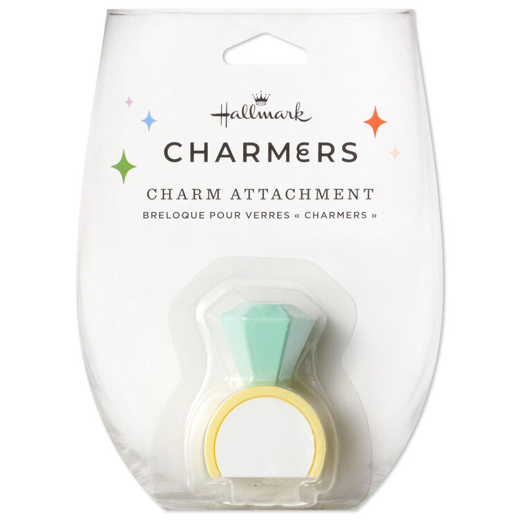 Hallmark Charmers Diamond Ring Silicone Charm 1.8" H