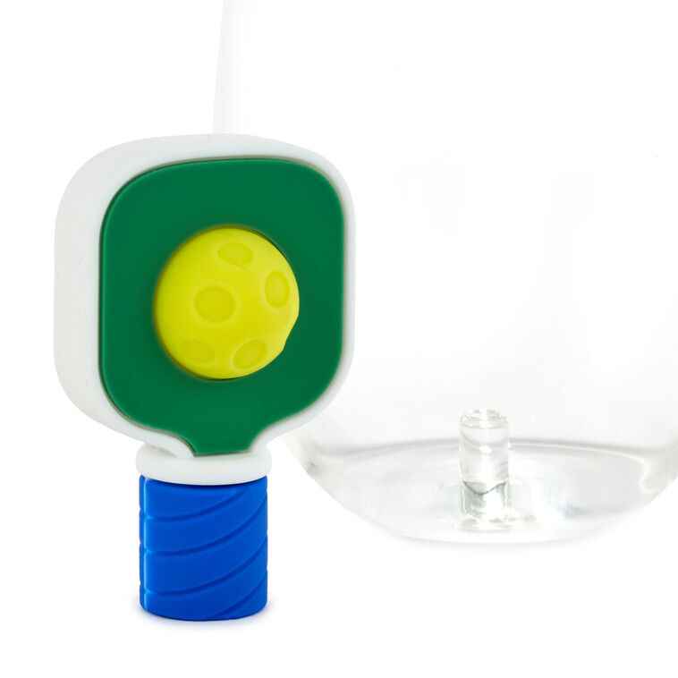 Hallmark Charmers Pickleball Paddle And Ball Silicone Charm 2" H