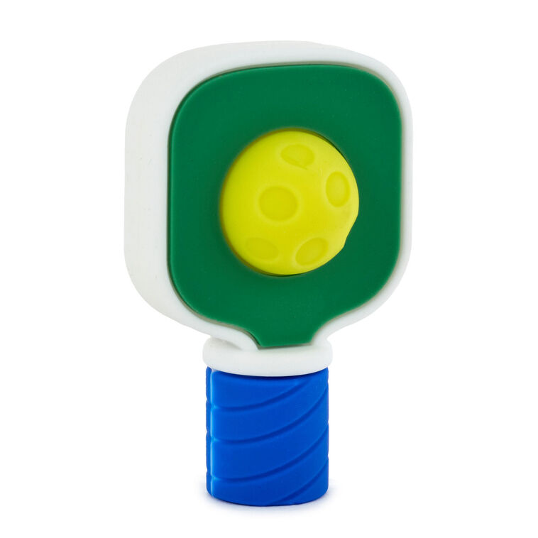 hallmark Charmers Pickleball Paddle and Ball Silicone Charm 2" H