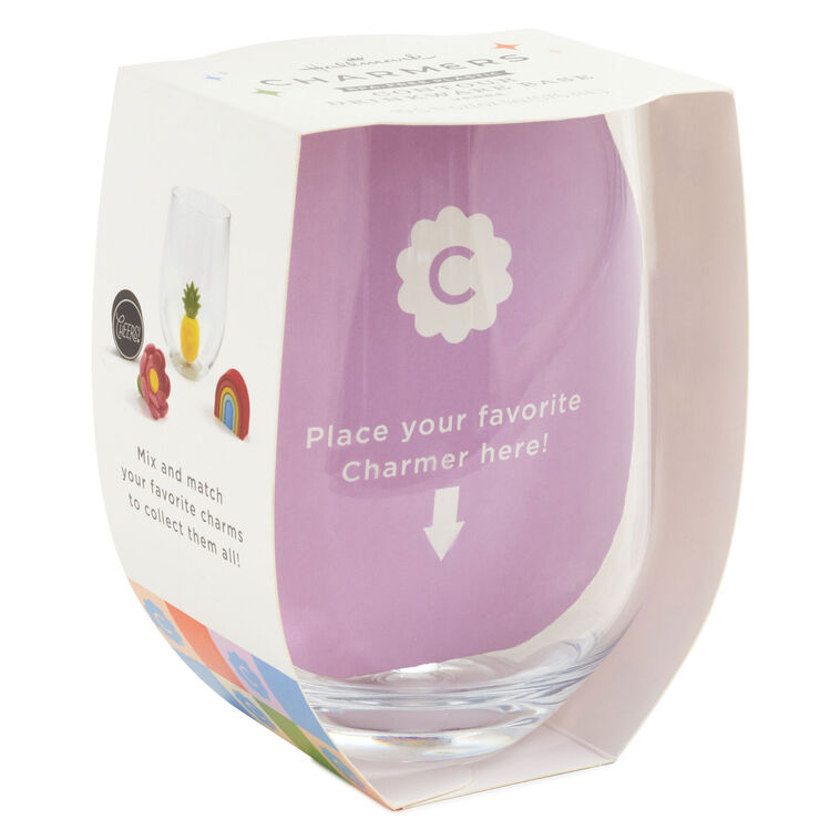 Hallmark Charmers Plastic Stemless Contour Glass 19.5 Oz