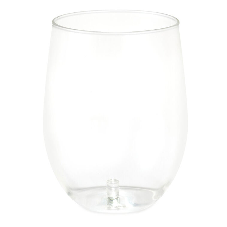 hallmark Charmers Plastic Stemless Contour Glass 19.5 oz