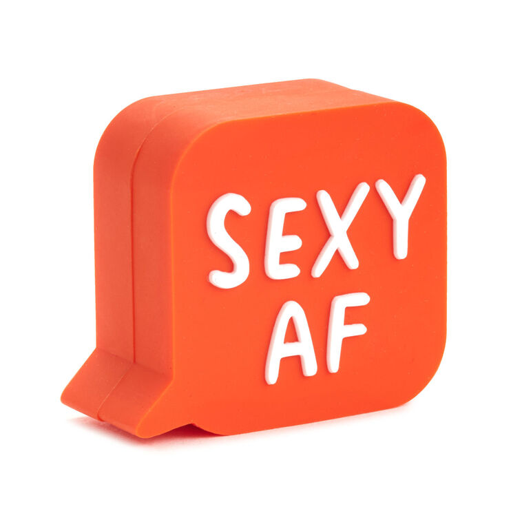 hallmark Charmers Sexy AF Funny Silicone Charm 1.65" H