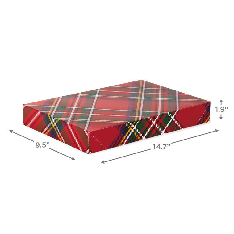 Hallmark Checks And Plaids 12-Pack Designed Shirt Boxes