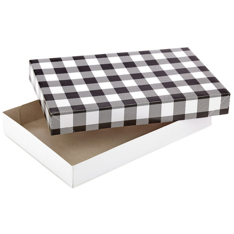 Hallmark Checks And Plaids 12-Pack Designed Shirt Boxes