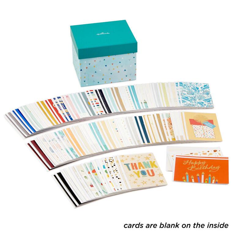 hallmark Cheerful Celebrations Boxed All-Occasion Cards Assortment Pack of 100