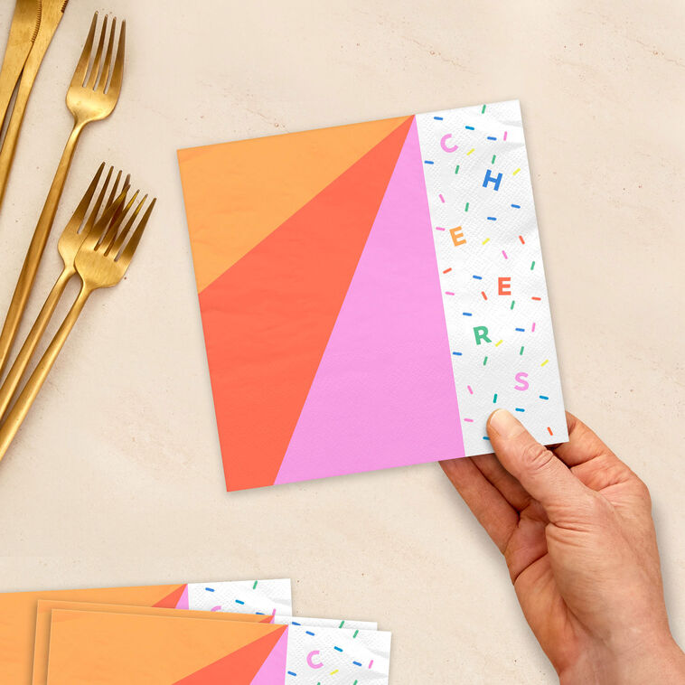 Hallmark Cheers Color Burst Dinner Napkins Pack Of 20