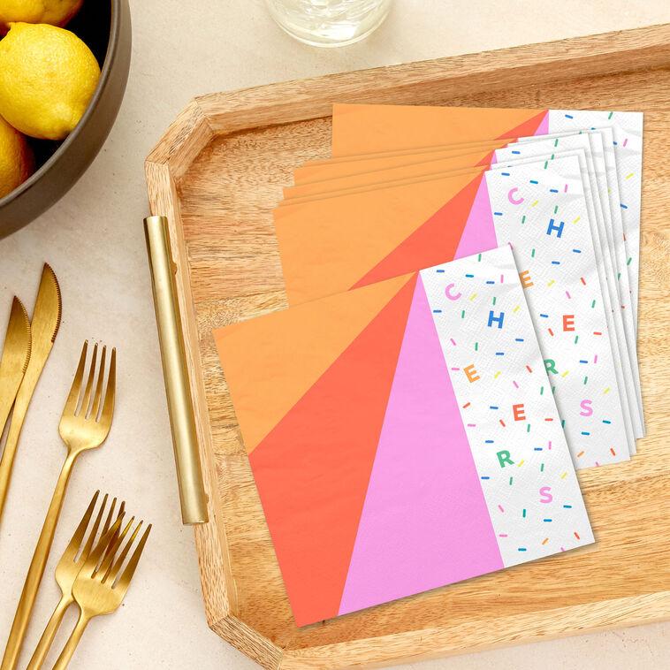 Hallmark Cheers Color Burst Dinner Napkins Pack Of 20
