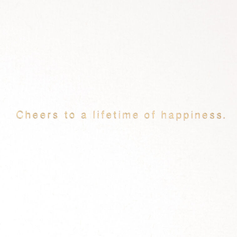 Hallmark Cheers To A Lifetime Of Happiness Wedding Card