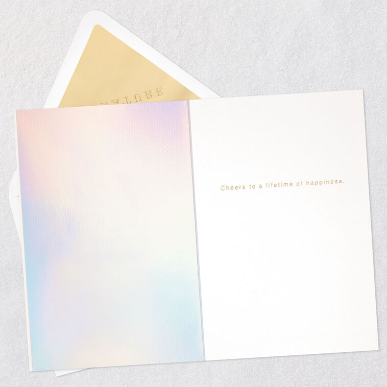 Hallmark Cheers To A Lifetime Of Happiness Wedding Card