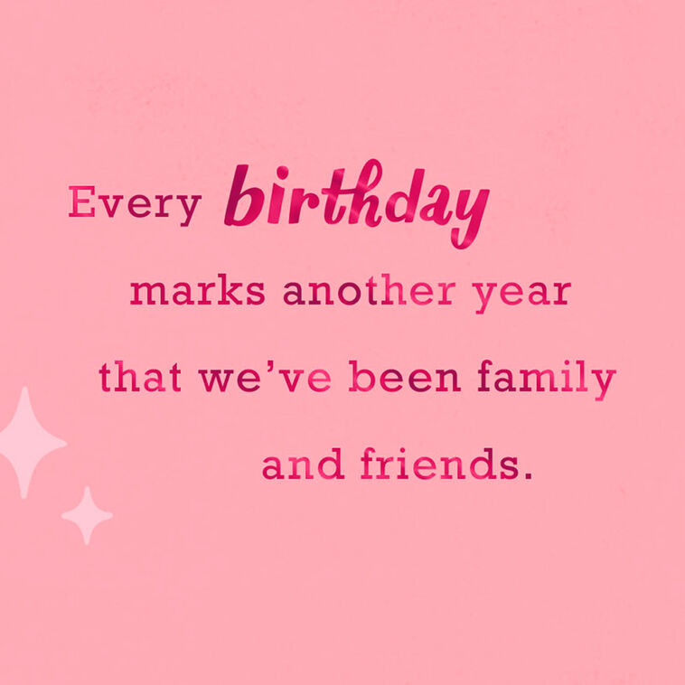 Hallmark Cheers To Being Family And Friends Birthday Card For Sister