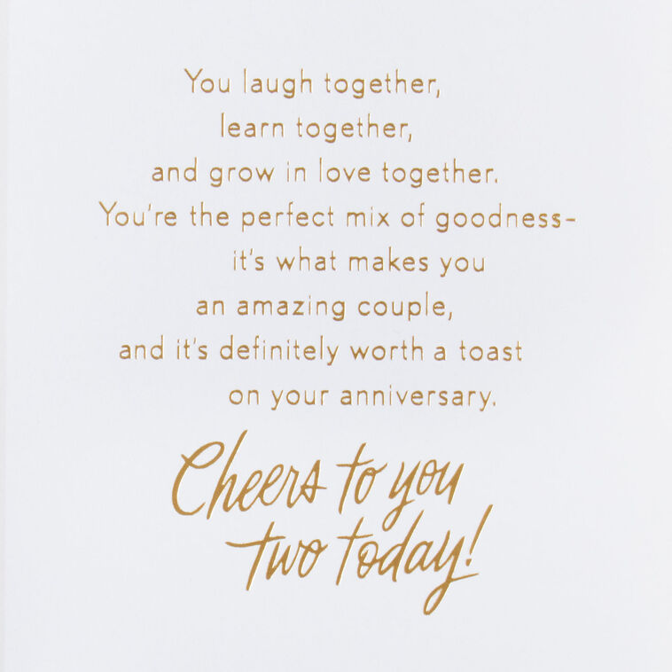 Hallmark Cheers To You Two Anniversary Card For Couple