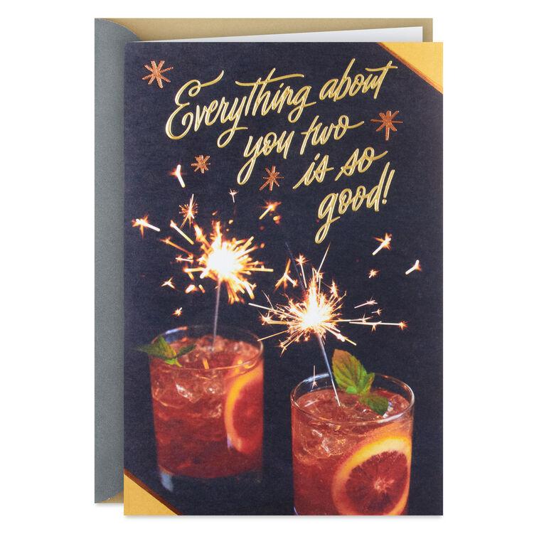 hallmark Cheers to You Two Anniversary Card for Couple