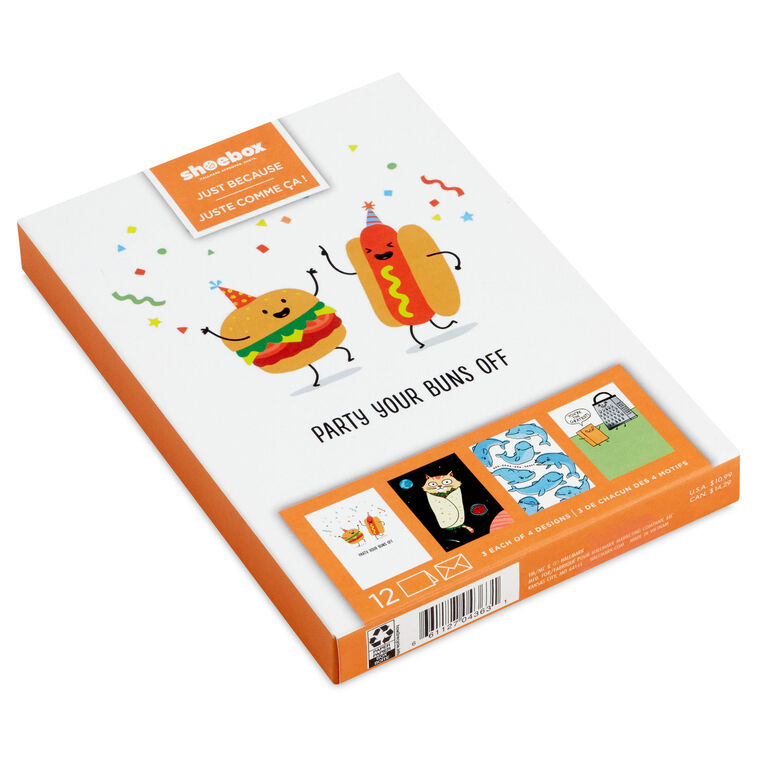 Hallmark Cheesy Puns Assorted Funny Cards Pack Of 12