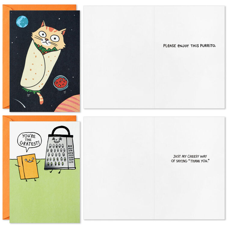 Hallmark Cheesy Puns Assorted Funny Cards Pack Of 12