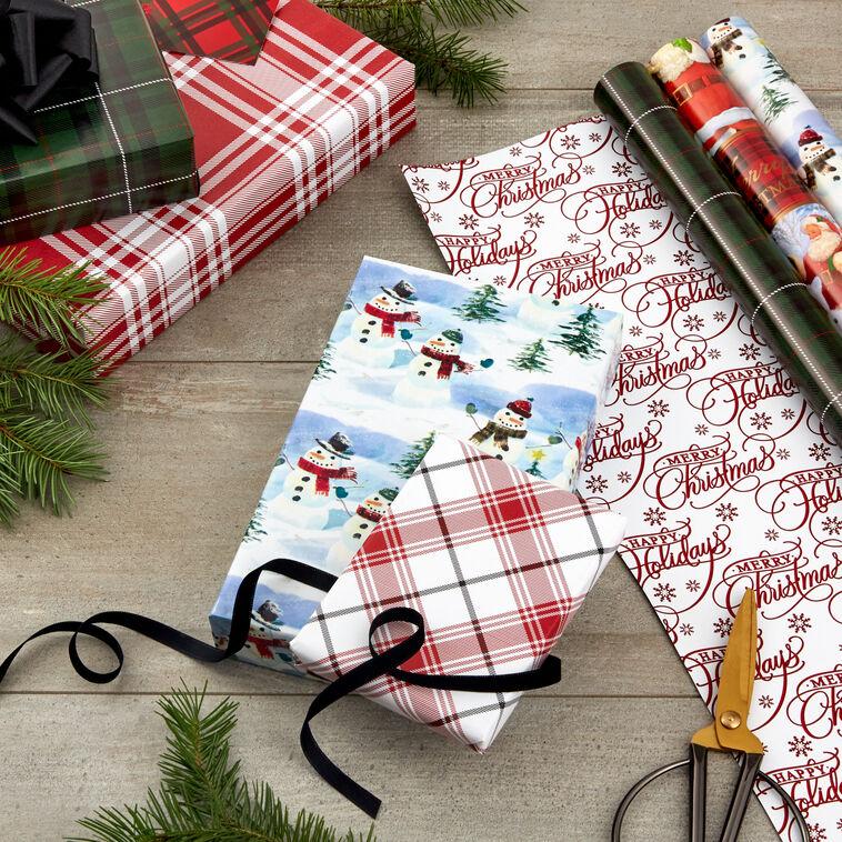 Hallmark Christmas Classics 3-Pack Reversible Wrapping Paper Assortment 120 Sq. Ft