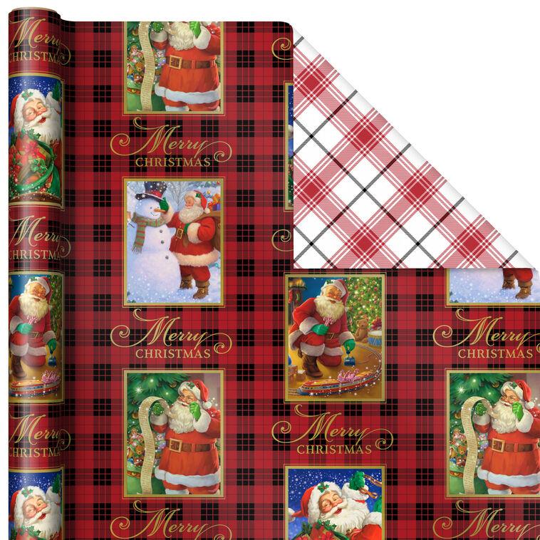 Hallmark Christmas Classics 3-Pack Reversible Wrapping Paper Assortment 120 Sq. Ft