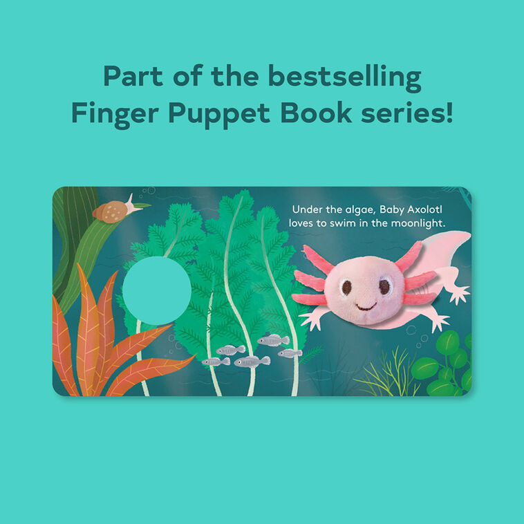 Hallmark Chronicle Baby Axolotl Finger Puppet Board Book