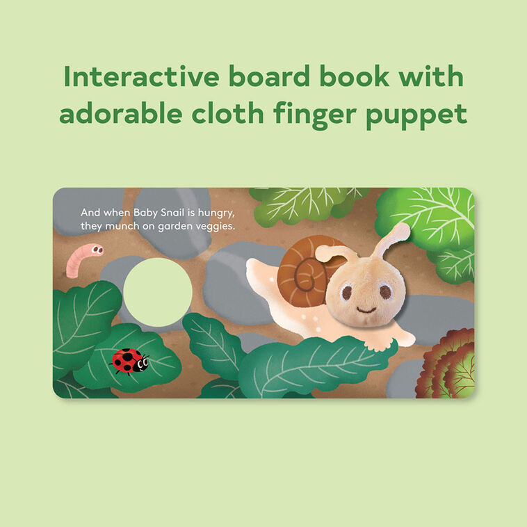 Hallmark Chronicle Baby Snail Finger Puppet Board Book