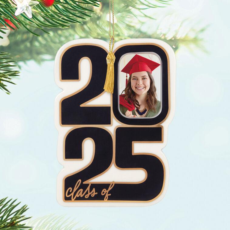Hallmark Class Of 2025 Photo Frame Porcelain Ornament