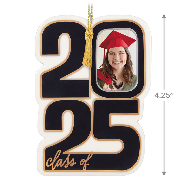 Hallmark Class Of 2025 Porcelain Personalized Ornament Custom Photo