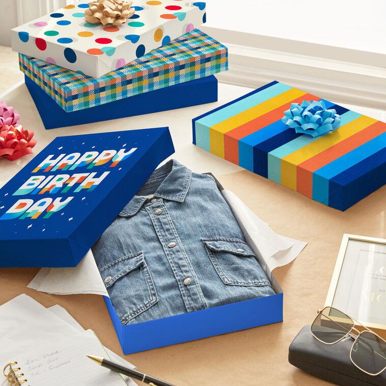 Hallmark Classic And Colorful 8-Pack Assorted Medium Birthday Gift Box Bundle