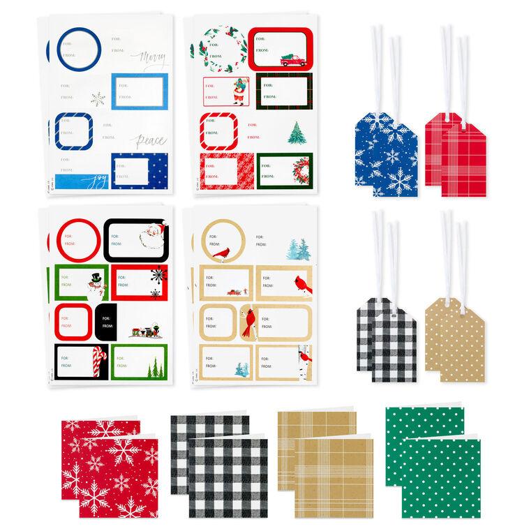 hallmark Classic and Elegant Christmas Gift Tag Kit