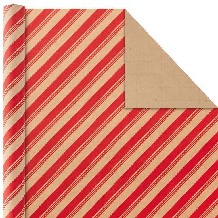 Hallmark Classic Christmas 4-Pack Kraft Wrapping Paper Assortment 88 Sq. Ft