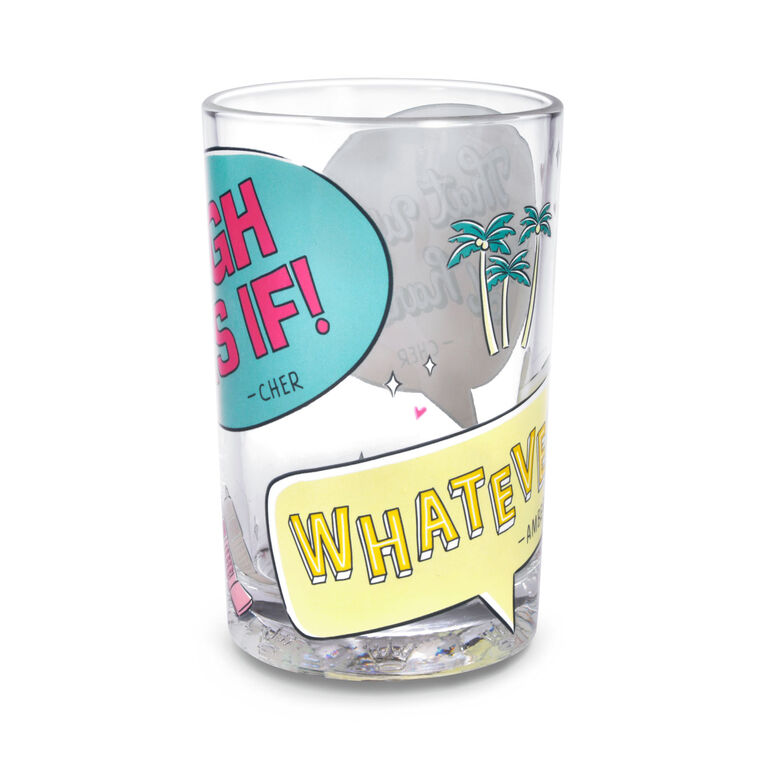 hallmark Clueless Quotes Collectible Drinking Glass 13.5 oz