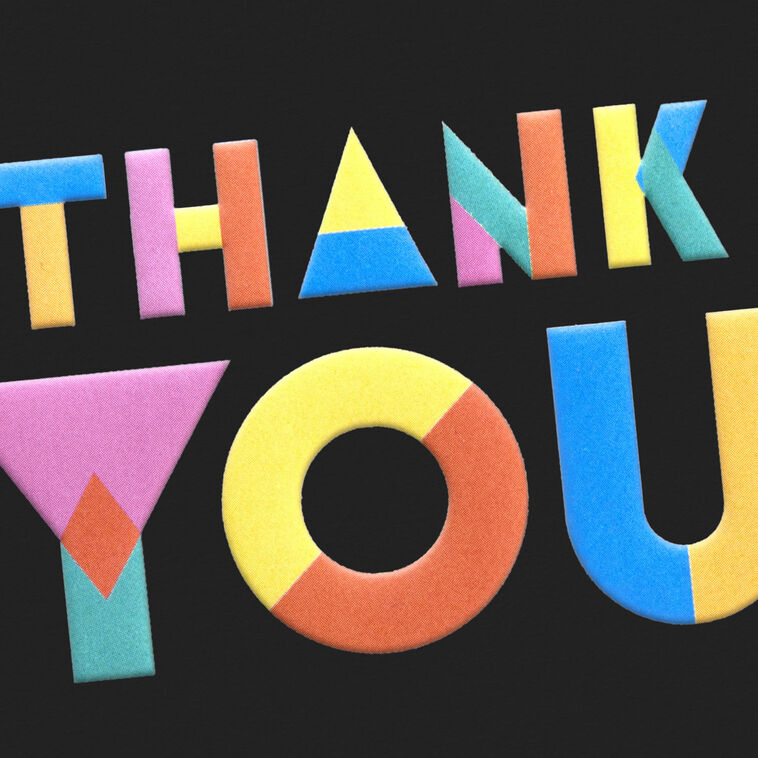 Hallmark Collage Letters On Black Blank Thank You Notes Pack Of 10