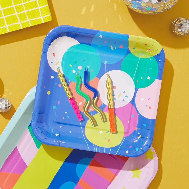 Hallmark Colorful And Sparkly Squiggles Birthday Candles Pack Of 4