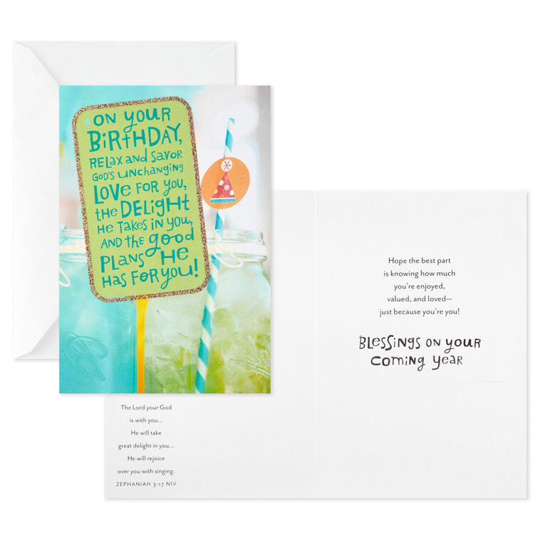 Hallmark Colorful Assorted Religious Birthday Cards Box Of 12
