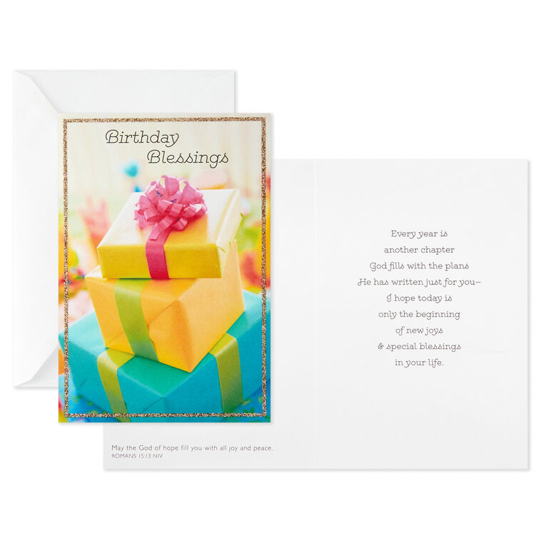 Hallmark Colorful Assorted Religious Birthday Cards Box Of 12