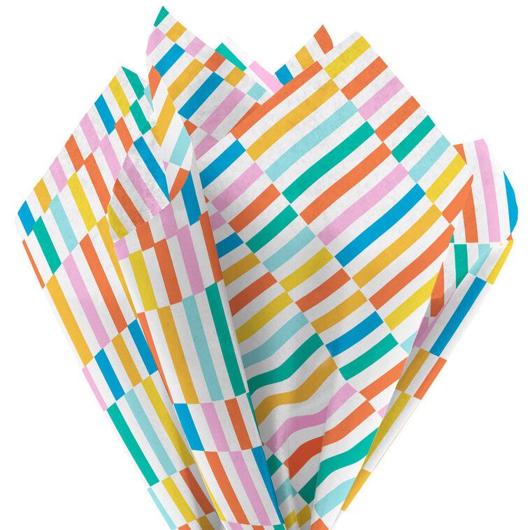 Hallmark Colorful Broken Lines Tissue Paper 6 Sheets