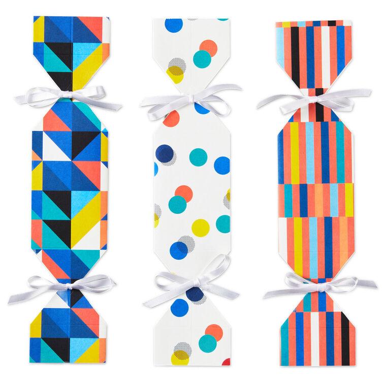 Hallmark Colorful Candy-Shaped Party Favor Boxes Set Of 3