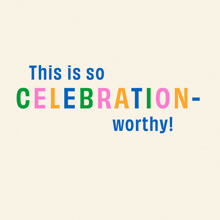 Hallmark Colorful Congrats Venmo Congratulations Card