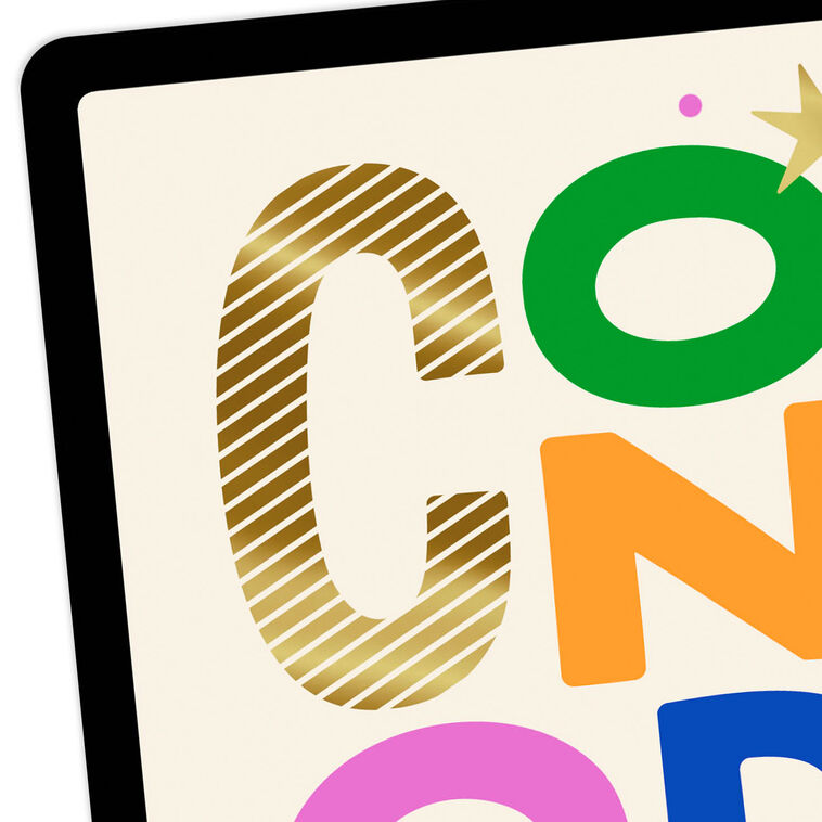 Hallmark Colorful Congrats Venmo Congratulations Card