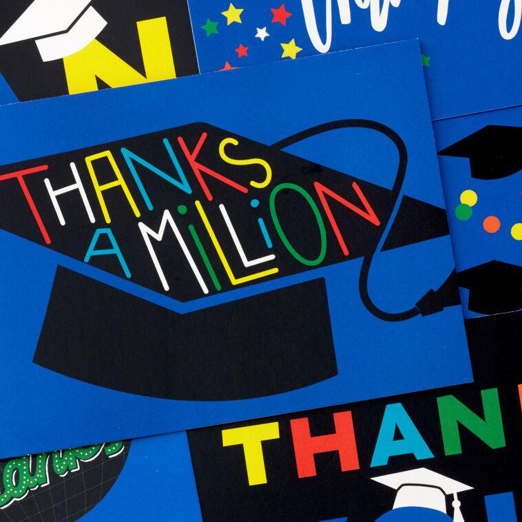 Hallmark Colorful Grad Icons Assorted Graduation Thank-You Notes Pack Of 48