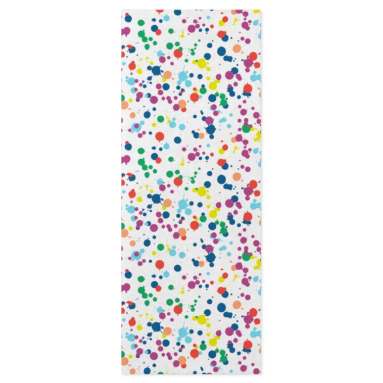 hallmark Colorful Paint Dot Confetti Tissue Paper 6 Sheets