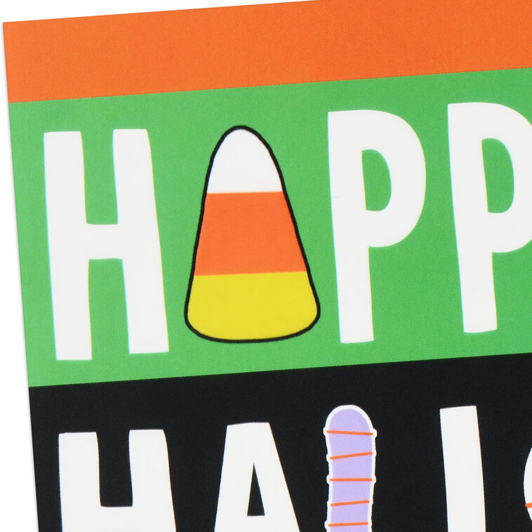 Hallmark Colorful Stripes Halloween Cards Pack Of 6