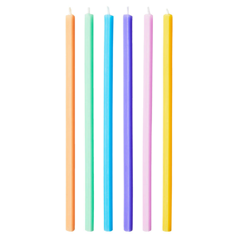 hallmark Colorful Triangular Party Candles Pack of 6